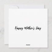 Roos krans zeeschelpen en Moon Ocean Moederdag Feestdagenkaart (Achterkant)