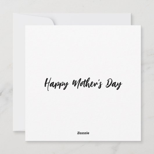 Roos krans zeeschelpen en Moon Ocean Moederdag Feestdagenkaart (Achterkant)