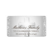 Roos kruis | Etiket (Voorkant)