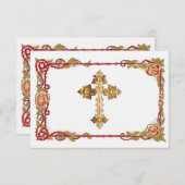  Roos kruis sparen de Datum Save The Date (Voorkant / Achterkant)