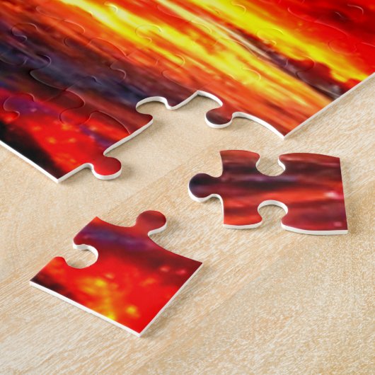 Roos Kunstwerk Legpuzzel (Zijkant)