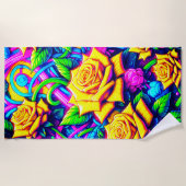 Roos Kunstwerk Strandlaken (Voorkant)