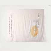 Roos Kus De Miss Bachelorette Feest Fotohokje Wandkleed (Voorkant (horizontaal))