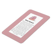 Roos Kwarts Crystal Betekenis Sieraden Display Tek Magneet (Linkerzijde)