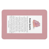 Roos Kwarts Crystal Betekenis Sieraden Display Tek Magneet (Horizontaal)
