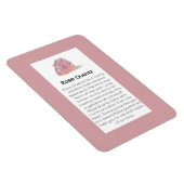 Roos Kwarts Crystal Betekenis Sieraden Display Tek Magneet (Rechterzijde)