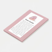 Roos Kwarts Crystal Betekenis Sieraden Display Tek Post-it® Notes (Schuin)