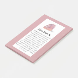 Roos Kwarts Crystal Betekenis Sieraden Display Tek Post-it® Notes
