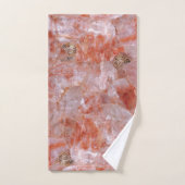 Roos Kwarts Crystal Elegant Bath Towels Bad Handdoek (Handdoek)