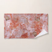 Roos Kwarts Crystal Elegant Bath Towels Bad Handdoek (Handdoek)