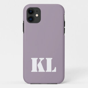 Roos kwarts effen kleur minimalistisch monogram Case-Mate iPhone case