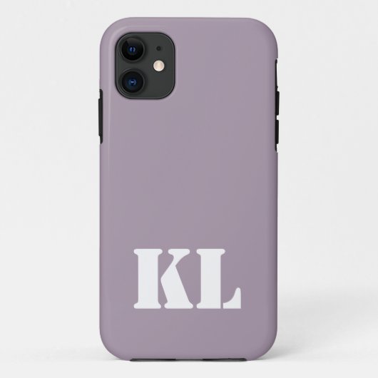 Roos kwarts effen kleur minimalistisch monogram Case-Mate iPhone case (Achterkant)