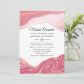 Roos kwarts en Blush Strata Virtual Shower Kaart (Staand voorkant)