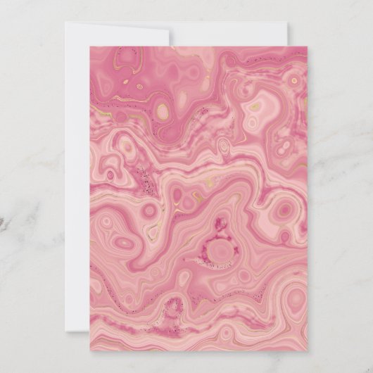 Roos kwarts en Blush Strata Virtual Shower Kaart (Achterkant)