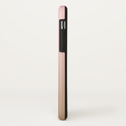 Roos kwarts en gehakt koffie ombre roze bruin Case-Mate iPhone case (Achterkant/links)