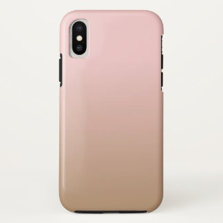 Roos kwarts en gehakt koffie ombre roze bruin Case-Mate iPhone case