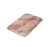 Roos kwarts en pastelroze marmer badmat (Gekanteld)