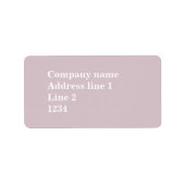 Roos kwarts etiket (Voorkant)