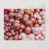 Roos kwarts kerst briefkaart (Voorkant)