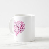 Roos Kwarts Pareltjes Koffiemok (Voorkant links)