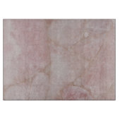 Roos kwarts print snijplank (Voorkant)