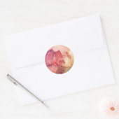 roos kwarts ronde sticker (Envelop)