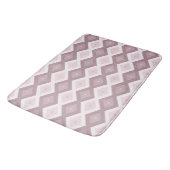 Roos kwarts roze diamantpatroon badmat (Gekanteld)