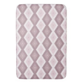 Roos kwarts roze diamantpatroon badmat (Voorkant Verticaal)