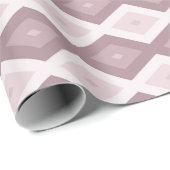 Roos kwarts roze diamantpatroon cadeaupapier (Rol Hoek)