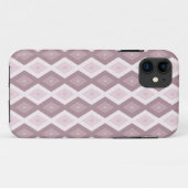 Roos kwarts roze diamantpatroon Case-Mate iPhone case (Achterkant (horizontaal))