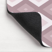 Roos kwarts roze diamantpatroon muismat (Hoek)