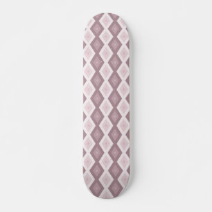 Roos kwarts roze diamantpatroon persoonlijk skateboard