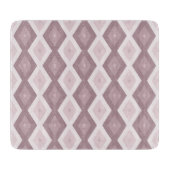 Roos kwarts roze diamantpatroon snijplank (Voorkant)