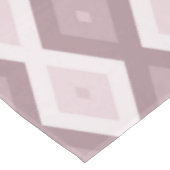 Roos kwarts roze diamantpatroon tafelkleed (Gekanteld)