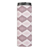 Roos kwarts roze diamantpatroon thermosbeker (Achterkant)