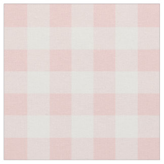 Roos kwarts roze en witte gingham check stof