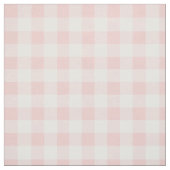 Roos kwarts roze en witte gingham check stof (Swatch)