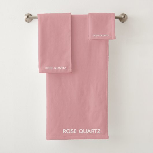 Roos Kwarts roze kleurnaam Bad Handdoek (Insitu)