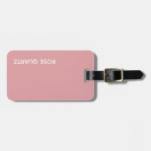 Roos Kwarts roze kleurnaam Bagagelabel (Voorkant horizontaal)