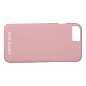 Roos Kwarts roze kleurnaam Case-Mate iPhone Case (Achterkant (Horizontaal))