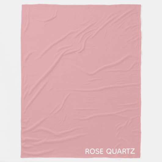 Roos Kwarts roze kleurnaam Fleece Deken (Voorkant)