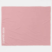 Roos Kwarts roze kleurnaam Fleece Deken (Voorkant (Horizontaal))