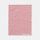 Roos Kwarts roze kleurnaam Fleece Deken (Voorkant)