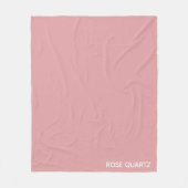 Roos Kwarts roze kleurnaam Fleece Deken (Voorkant)