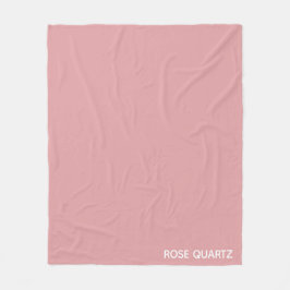 Roos Kwarts roze kleurnaam Fleece Deken