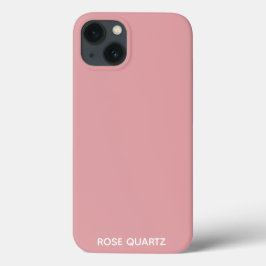 Roos kwarts roze kleurnaam Hoesje-Mate iPhone Case