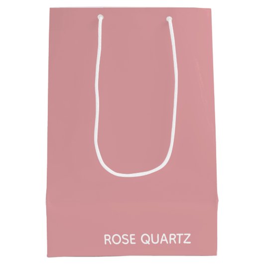 Roos Kwarts roze kleurnaam Medium Cadeauzakje (Achterkant)