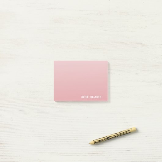 Roos Kwarts roze kleurnaam Post-it® Notes (Op bureau)