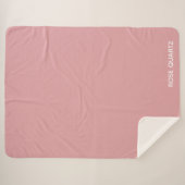 Roos Kwarts roze kleurnaam Sherpa Deken (Voorkant (horizontaal))