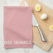 Roos Kwarts roze kleurnaam Theedoek (Quarter Fold)